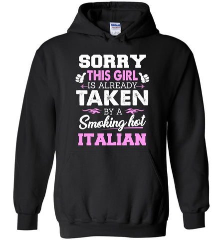 Italian Shirt Cool Gift For Girlfriend Wife Hoodie - Black / M
