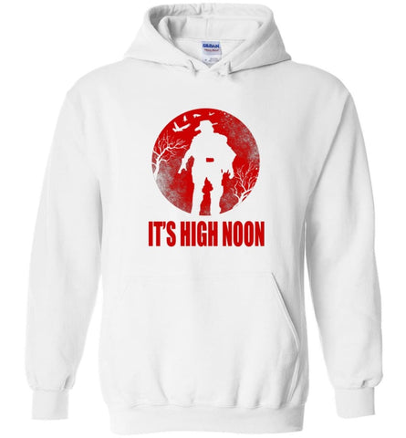 It’s High Noon Somewhere in the World t shirt McCree Shirt Overwatch Shirt - Hoodie - White / M