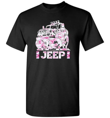 Jeep Girl T shirt Gift For Girl and Woman Who Love Jeep Truck Car T-Shirt - Black / S