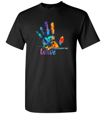 Jeep Hand Wave It’s All About Wave - T-Shirt - Black / S - T-Shirt