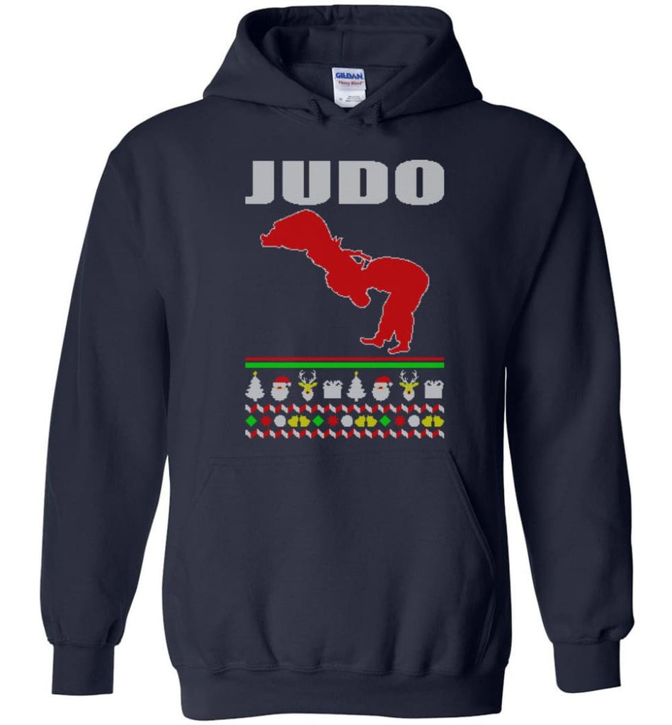 Judo Ugly Christmas Sweater - Hoodie - Navy / M