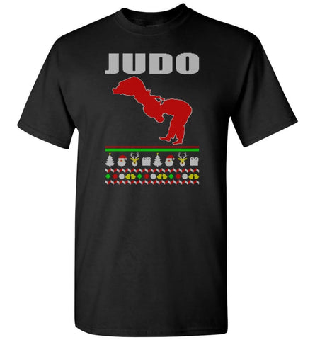 Judo Ugly Christmas Sweater - Short Sleeve T-Shirt - Black / S