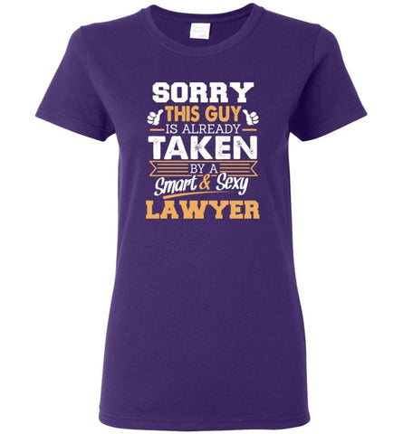 Lawyer Shirt Cool Gift for Boyfriend Husband or Lover Women Tee - Purple / M - 7