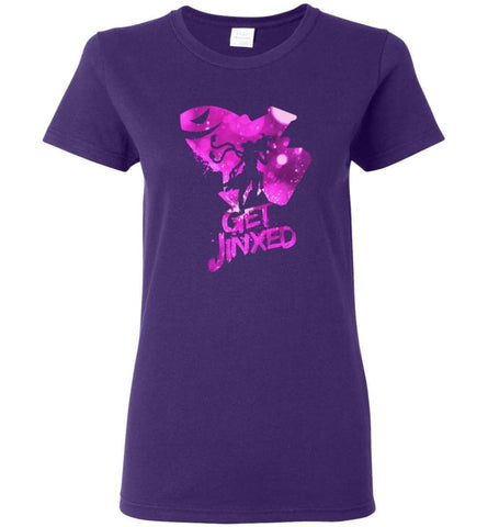 League Video Game Legends Get Jinxed T Shirt For Lol Fans Women T-Shirt - Purple / M