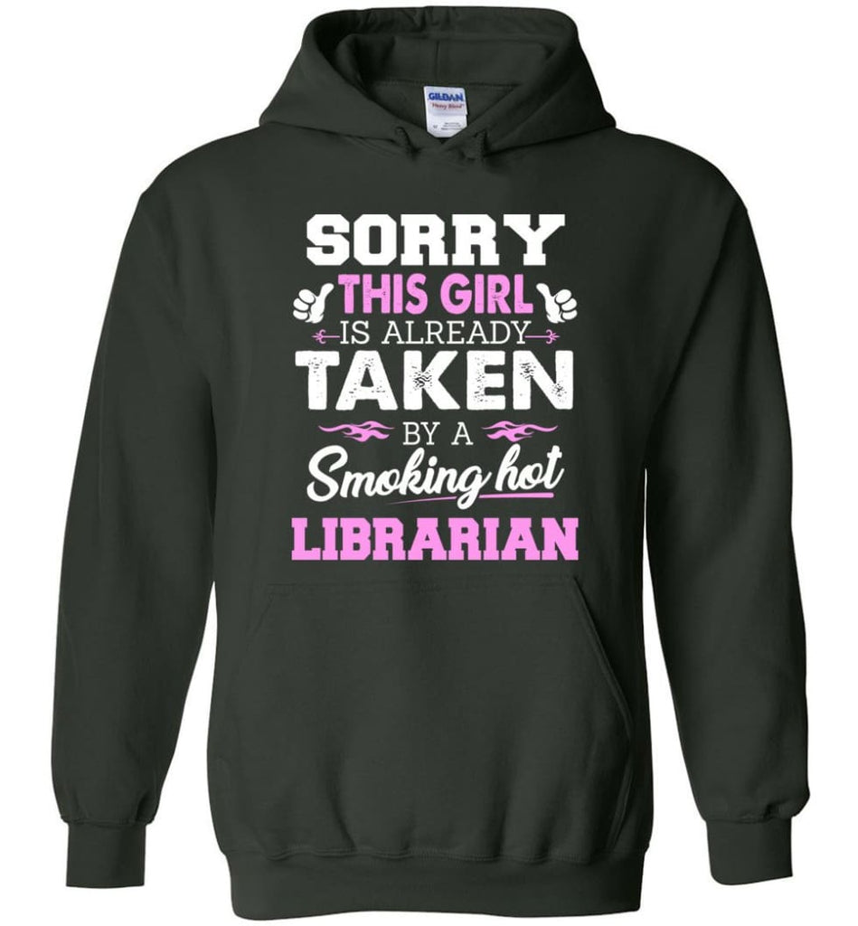 Librarian Shirt Cool Gift For Girlfriend Wife Hoodie - Forest Green / M