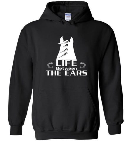 Life Between The Ears Horse Lovers - Hoodie - Black / M - Hoodie
