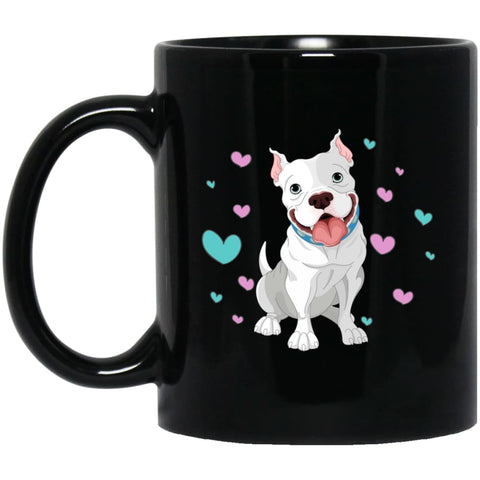 Love Boxer Dogs Gift for Boxer Owners 11 oz Black Mug - Black / One Size - Drinkware