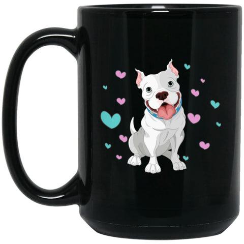 Love Boxer Dogs Gift for Boxer Owners 15 oz Black Mug - Black / One Size - Drinkware