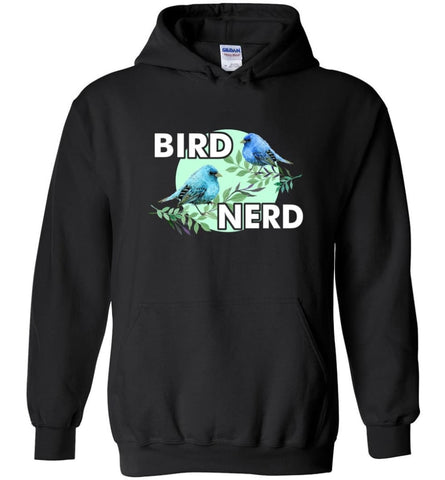 Lover Bird Nerd Funny Bird Watching T shirt - Hoodie - Black / M
