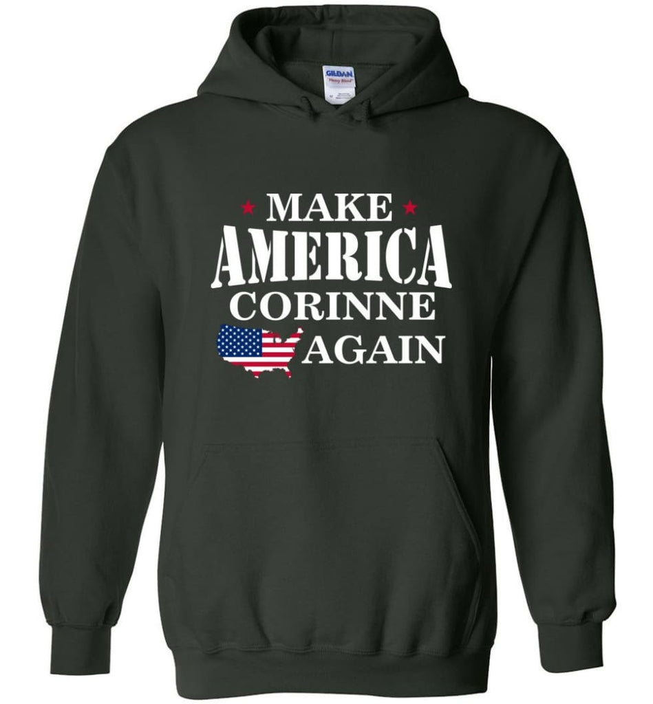 Make America Corinne Again - Hoodie - Forest Green / M
