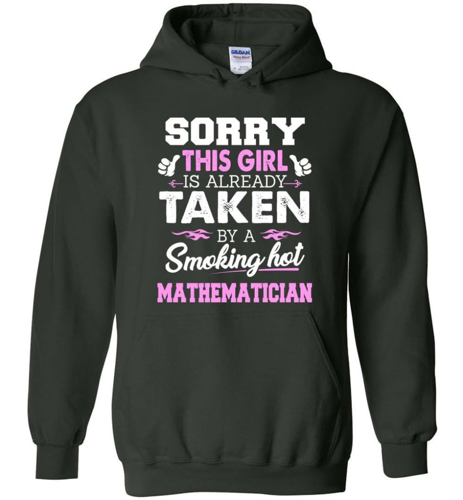 Mathematician Shirt Cool Gift for Girlfriend Wife or Lover - Hoodie - Forest Green / M