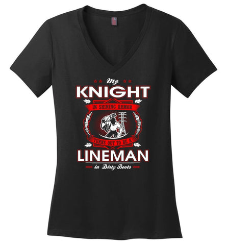 Mechanic Hourly Rate Funny Mechanic Ladies V-Neck - Black / M