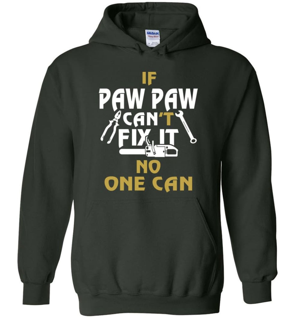 Mechanic Shirt I Love Paw Paw Best Gift For Father’s Day - Hoodie - Forest Green / M