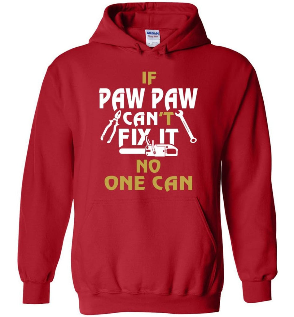 Mechanic Shirt I Love Paw Paw Best Gift For Father’s Day - Hoodie - Red / M