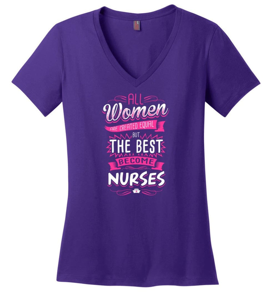 Mechanic Shirt Your Girl Calls When You Can’t Bust A Nut Ladies V-Neck - Purple / M