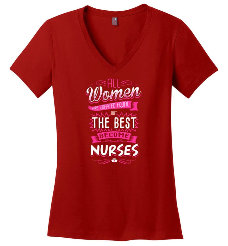 Mechanic Shirt Your Girl Calls When You Can’t Bust A Nut Ladies V-Neck - Red / M