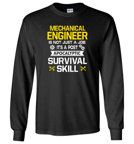 Mechanical Engineer - Long Sleeve T-Shirt - Black / M