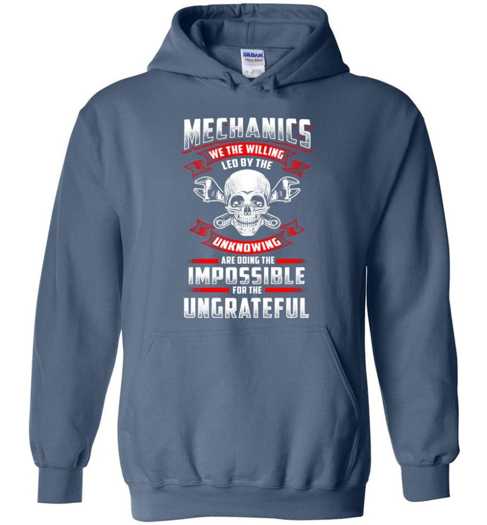 Mechanics We The Willing Leg By The Inknowing - Hoodie - Indigo Blue / M