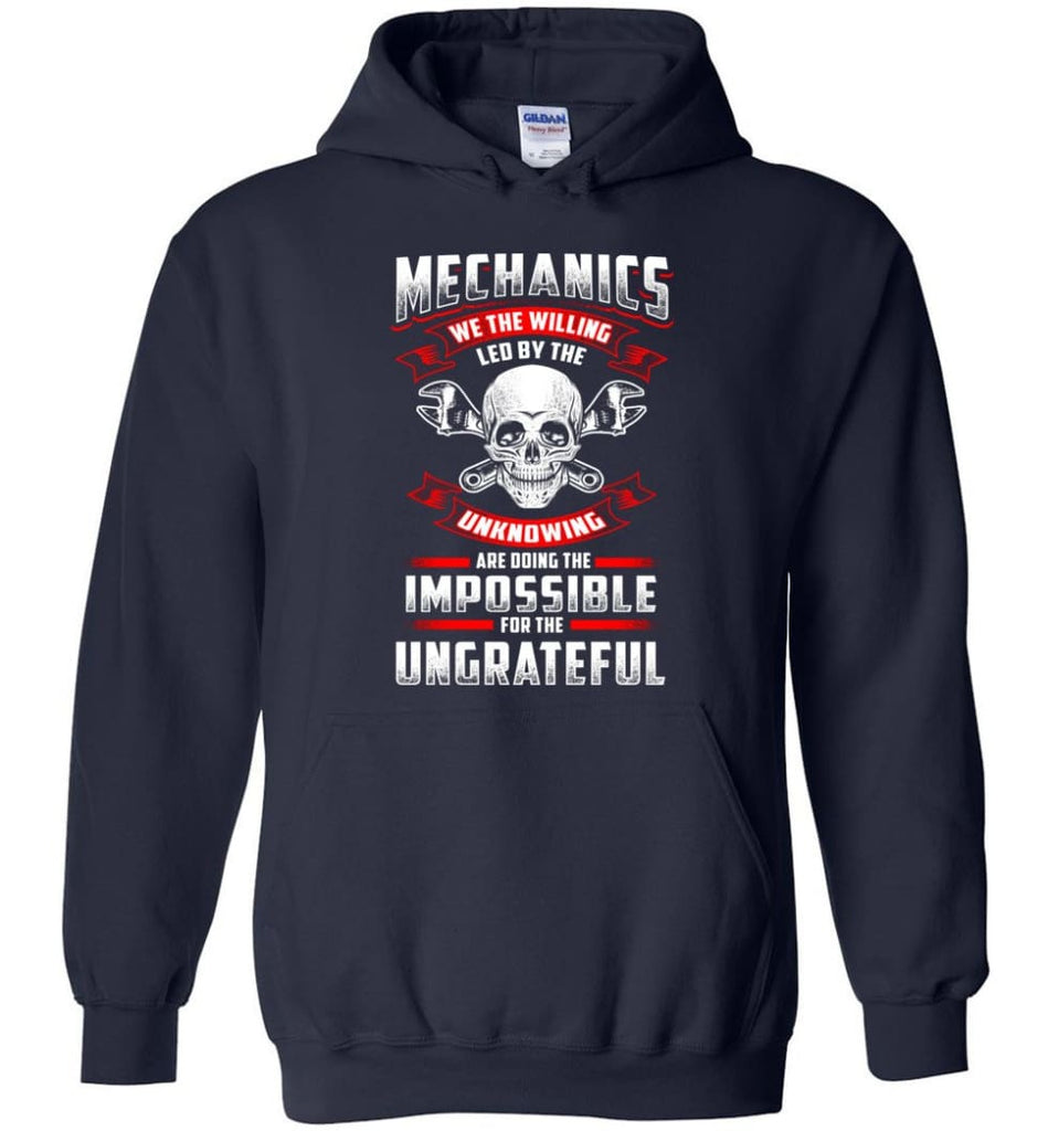 Mechanics We The Willing Leg By The Inknowing - Hoodie - Navy / M