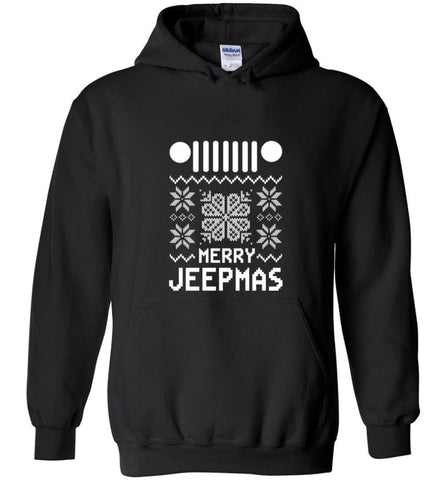 Merry Jeepmas Jeep Ugly Christmas Sweater Cool Jeep Hoodies T shirt Sweatshirt Hoodie - Black / M