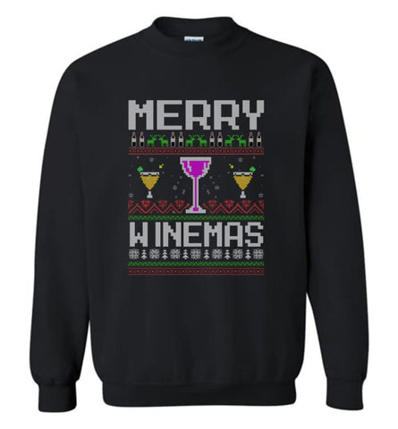 Merry Winemas Holiday Sweatshirt Merry Winemas Tacky Christmas Sweater For Men And Women Christmas Sweater Party Gifts 