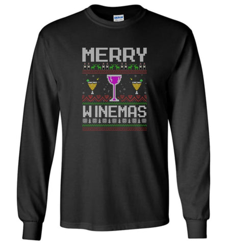 Merry Winemas Holiday Sweatshirt Merry Winemas Tacky Christmas Sweater for Men and Women Christmas Sweater Party Gifts -