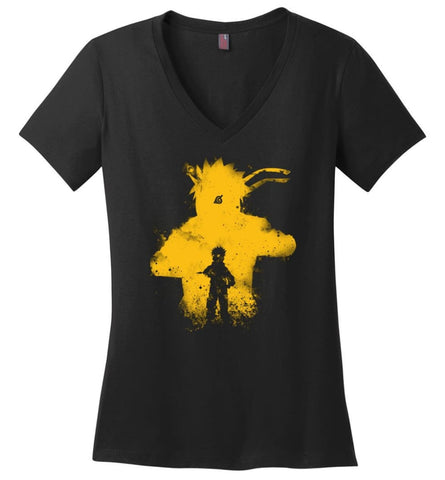 Naruto Hokage shirt Naruto Sage Mode Shirt Anime Hoodies Online India Ladies V-Neck - Black / M