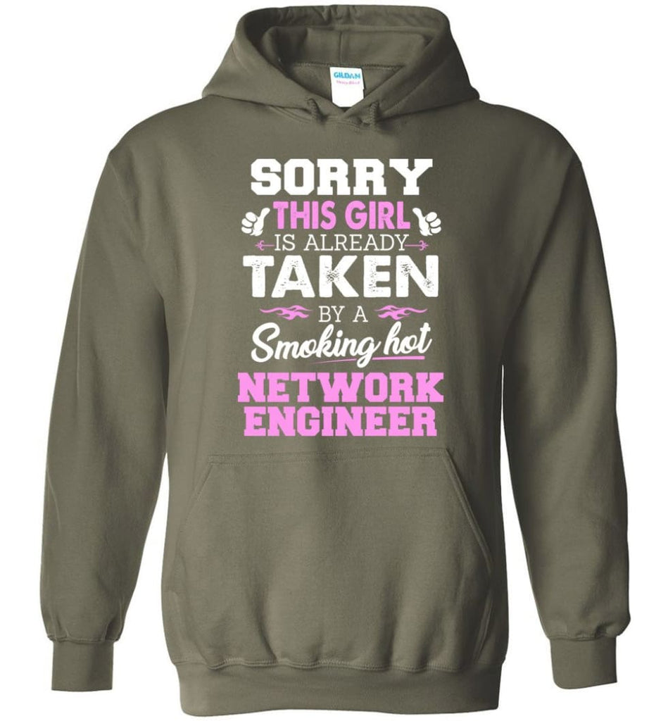 Network Engineer Shirt Cool Gift for Girlfriend Wife or Lover - Hoodie - Military Green / M