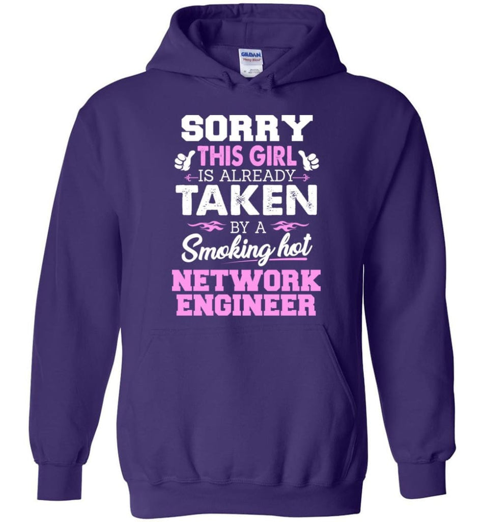 Network Engineer Shirt Cool Gift for Girlfriend Wife or Lover - Hoodie - Purple / M