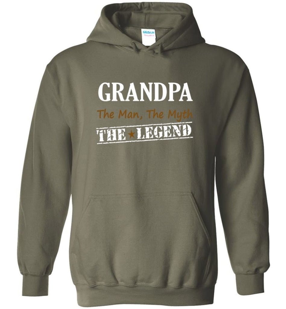 New Legend Shirt Grandpa The Man The Myth The Legend Hoodie - Military Green / M
