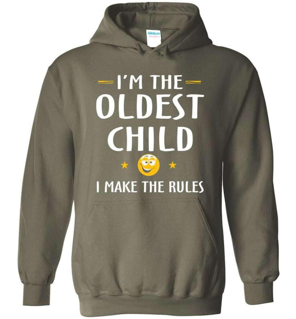 Oddest Child I Make The Rules Funny Oddest Child Hoodie - Military Green / M