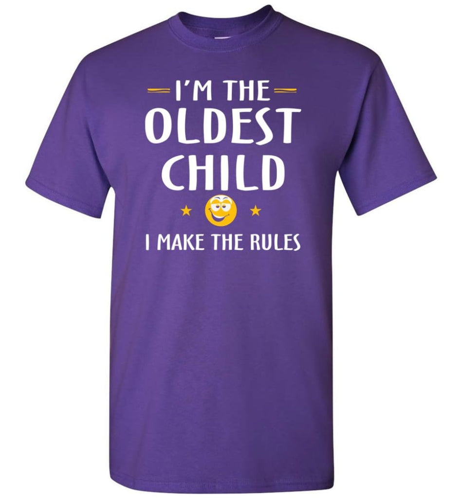 Oddest Child I Make The Rules Funny Oddest Child T-Shirt - Purple / S