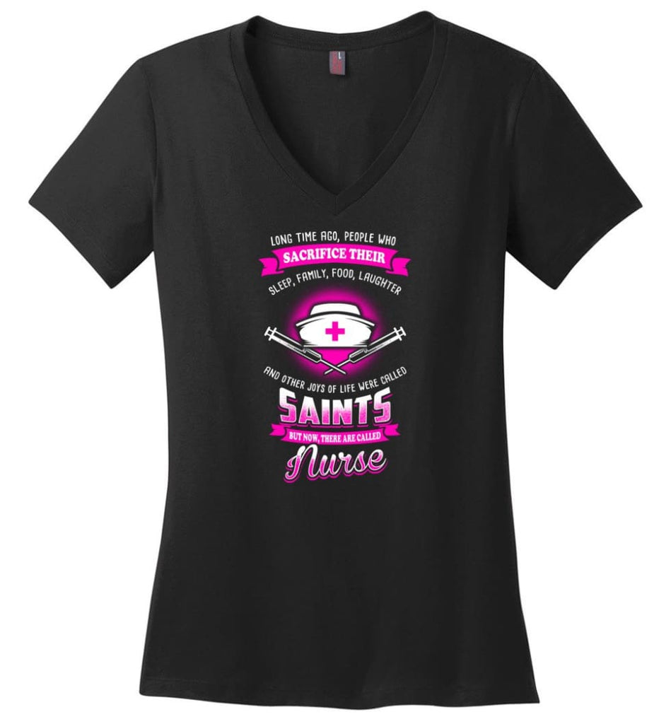 Only Fools With A Mechanic Shirt Ladies V-Neck - Black / M