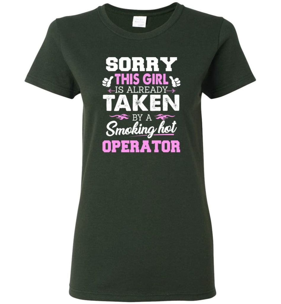 Operator Shirt Cool Gift for Girlfriend Wife or Lover Women Tee - Forest Green / M - 9