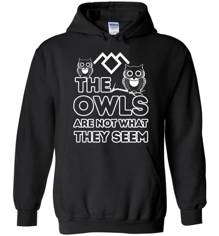 Owls Are Not What They Seem - Hoodie - Black / M