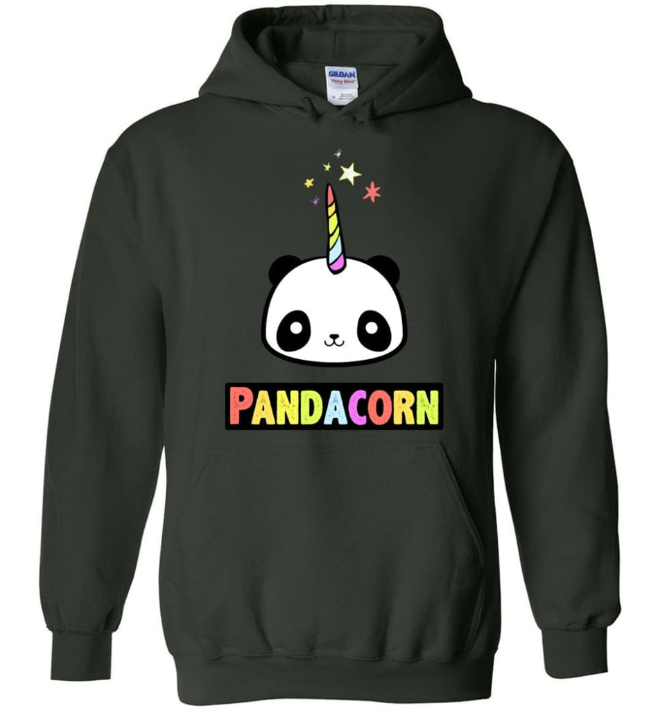 Pandacorn Hoodie - Forest Green / S