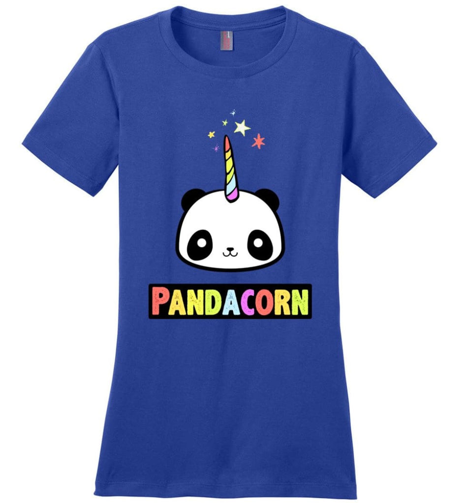 Pandacorn Ladies Short-Sleeve - Deep Royal / XS
