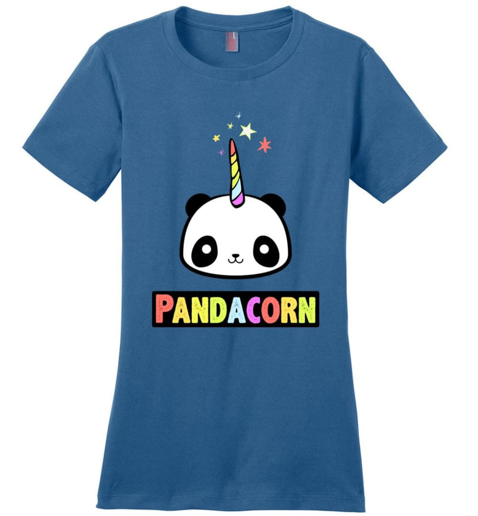 Pandacorn Ladies Short-Sleeve - Maritime Blue / S