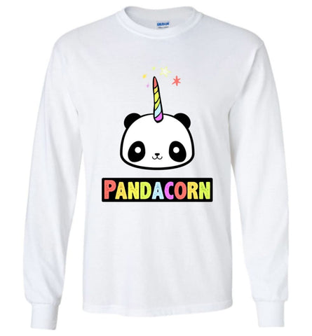 Pandacorn Long Sleeve T-Shirt - Indigo Blue / M