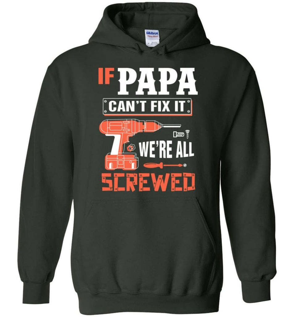 Papa Mechanic Shirt Best Shirt Ideas For Father’s Day - Hoodie - Forest Green / M