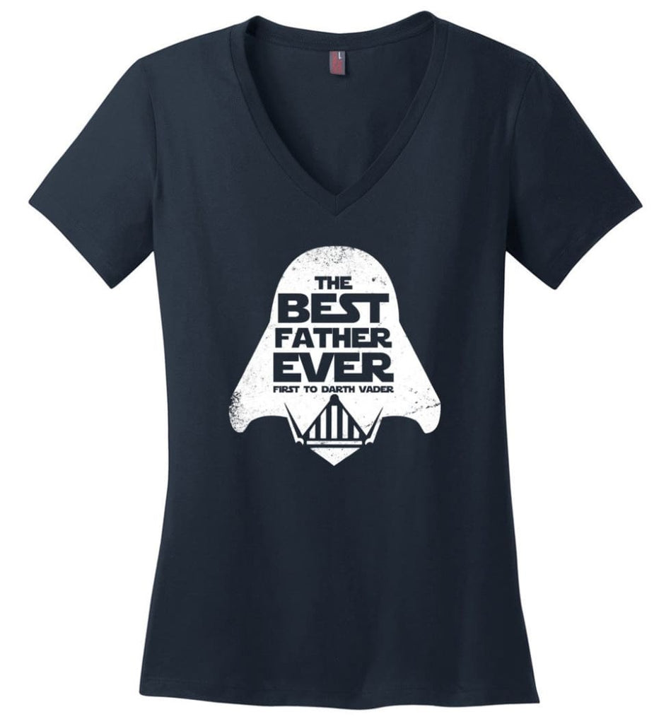 Papa Mechanic Shirt Best Shirt Ideas For Father’s Day Ladies V-Neck - Navy / M