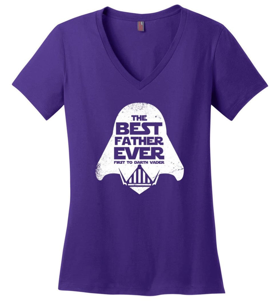Papa Mechanic Shirt Best Shirt Ideas For Father’s Day Ladies V-Neck - Purple / M