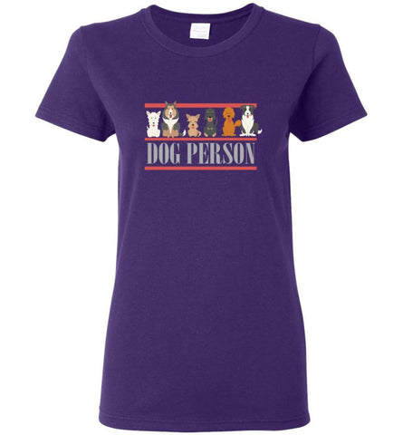 Pet Puppy Lover Shirt Dog Person Love Puppies Women Tee - Purple / M