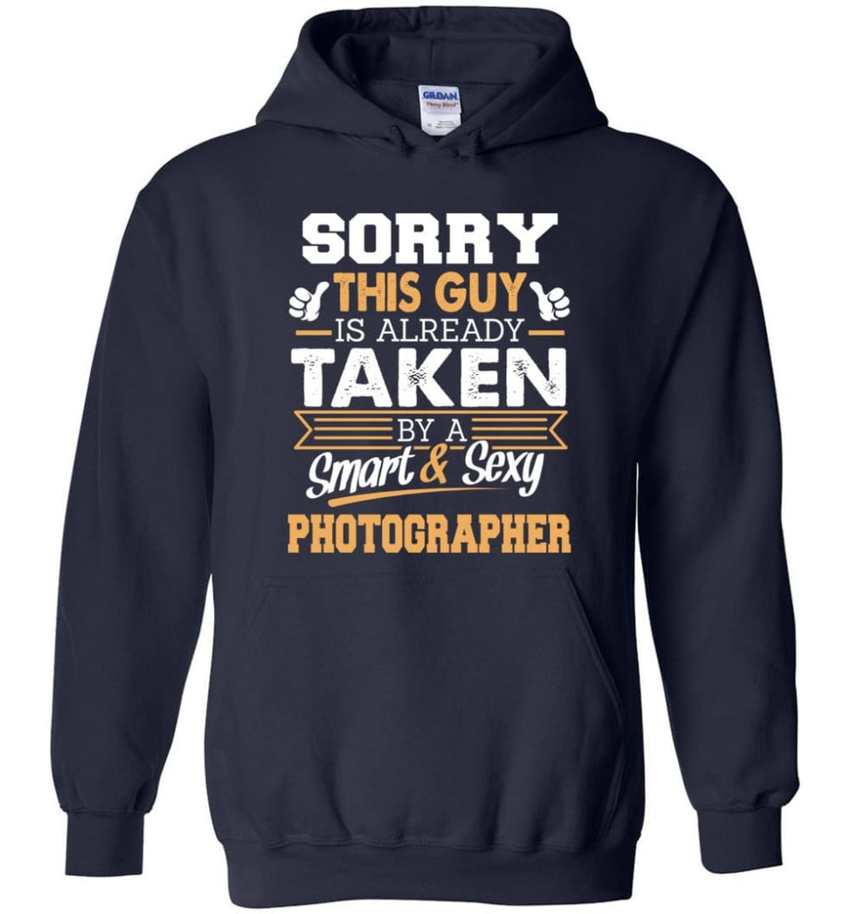 Photographer Shirt Cool Gift For Boyfriend Husband Hoodie - Navy / M