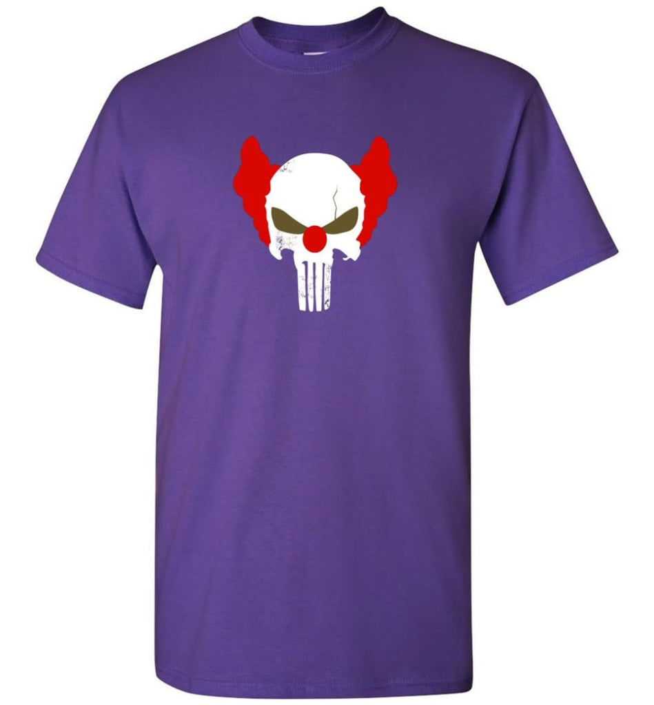 Punisher Red Skull Shirt Vintage Punisher Joker Clown Shirt Punisher Patriots T-Shirt - Purple / S
