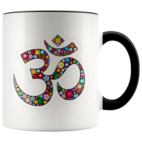 Yoga Meditation Namaste Symbol Aum Om Simbolo Symbol Yoga Namaste Peace Premium Accent Mug