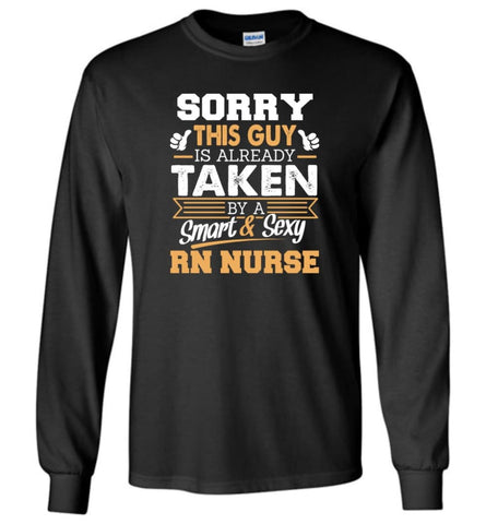 Rn Nurse Shirt Cool Gift for Boyfriend Husband or Lover - Long Sleeve T-Shirt - Black / M