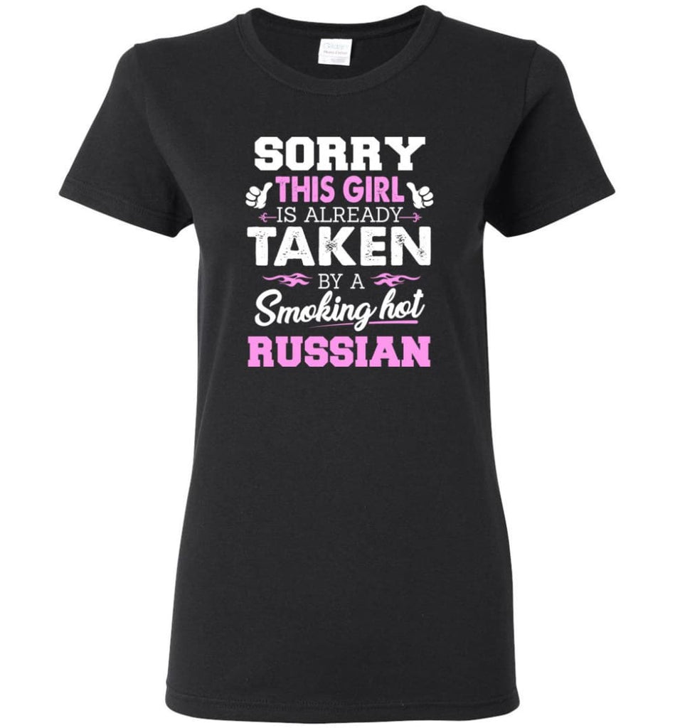 Russian Shirt Cool Gift for Girlfriend Wife or Lover Women Tee - Black / M - 8