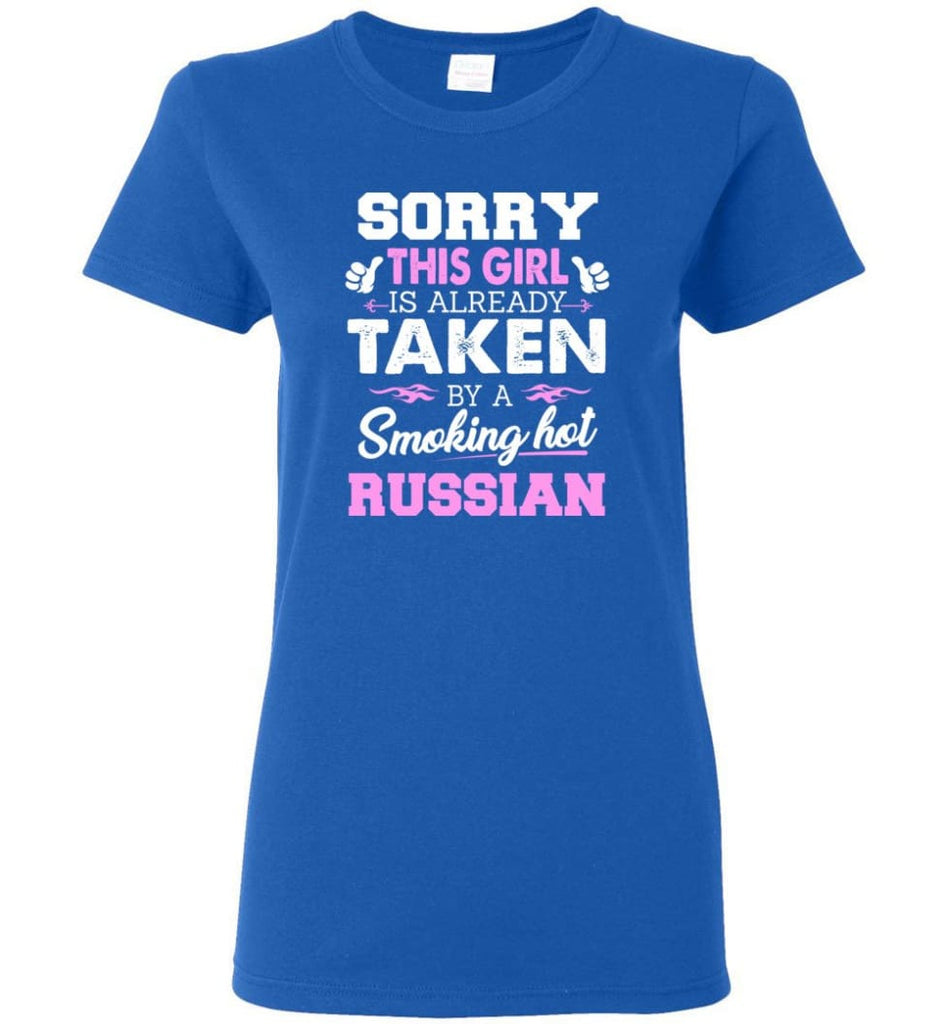 Russian Shirt Cool Gift for Girlfriend Wife or Lover Women Tee - Royal / M - 8