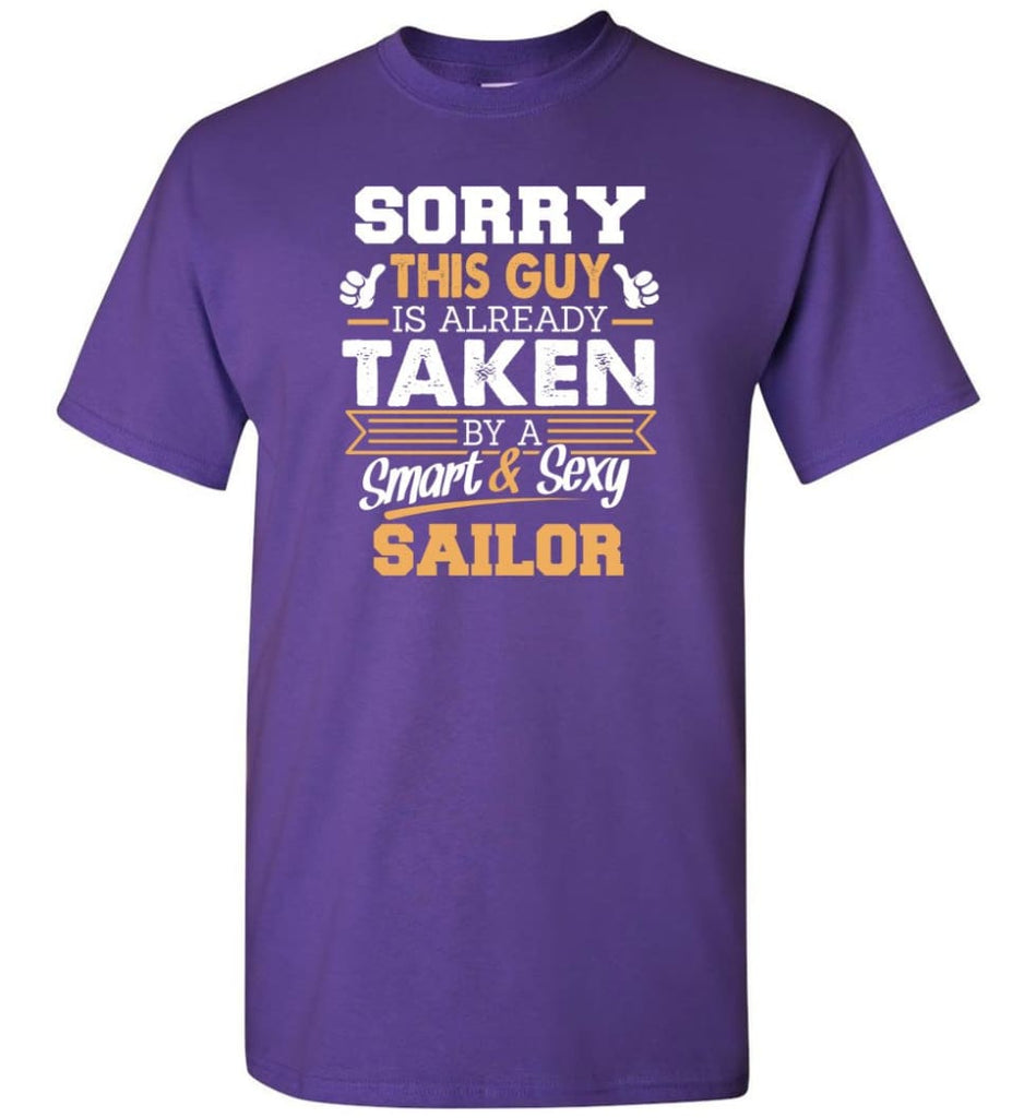 Sailor Shirt Cool Gift for Boyfriend Husband or Lover - Short Sleeve T-Shirt - Purple / S